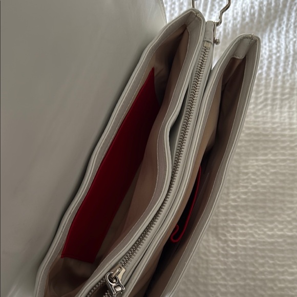 Versace Red and White Geometric Crossbody Bag - Picture 16 of 16